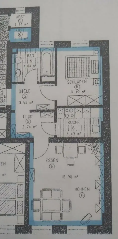2 Zimmer Wohnung mit 60 m² in Zwickau – Bild 3