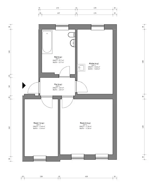 2 Zimmer Wohnung mit 59 m² in Dessau-Roßlau – Bild 9
