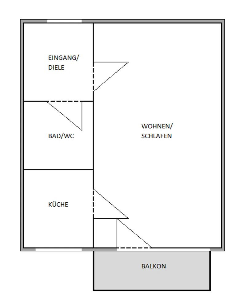 1 Zimmer Wohnung mit 30 m² in München – Bild 3