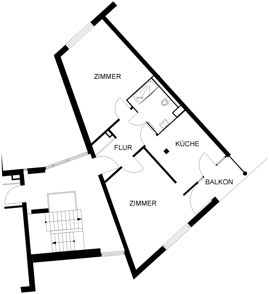 2 Zimmer Wohnung mit 63 m² in Hagen – Bild 2