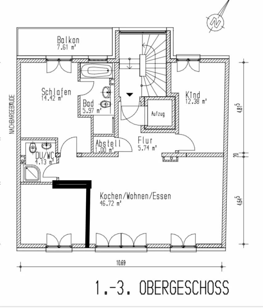 4 room apartment with 100 m² in Frankfurt am Main – Photo 8