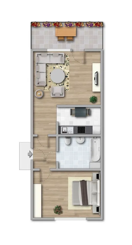 2 Zimmer Wohnung mit 41 m² in Chemnitz – Bild 4