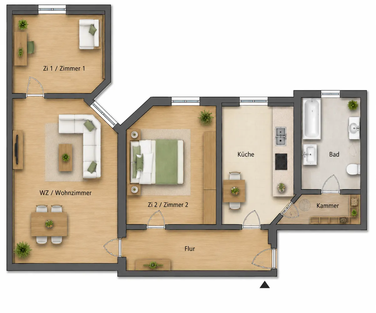 3 Zimmer Wohnung mit 104 m² in Frankfurt (Oder) – Bild 4