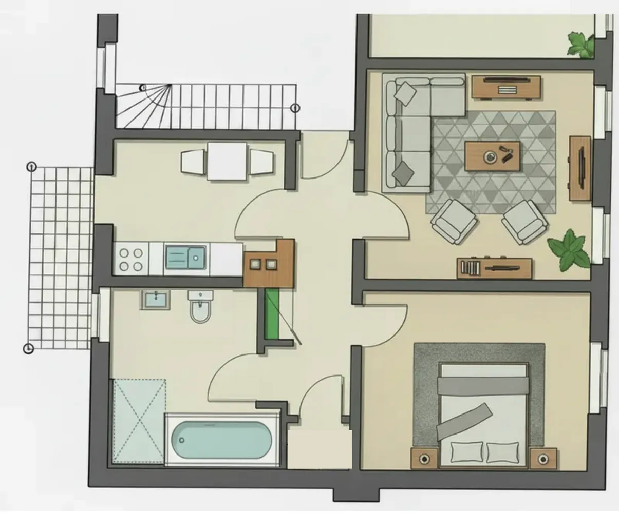 2 Zimmer Wohnung mit 63 m² in Magdeburg – Bild 4