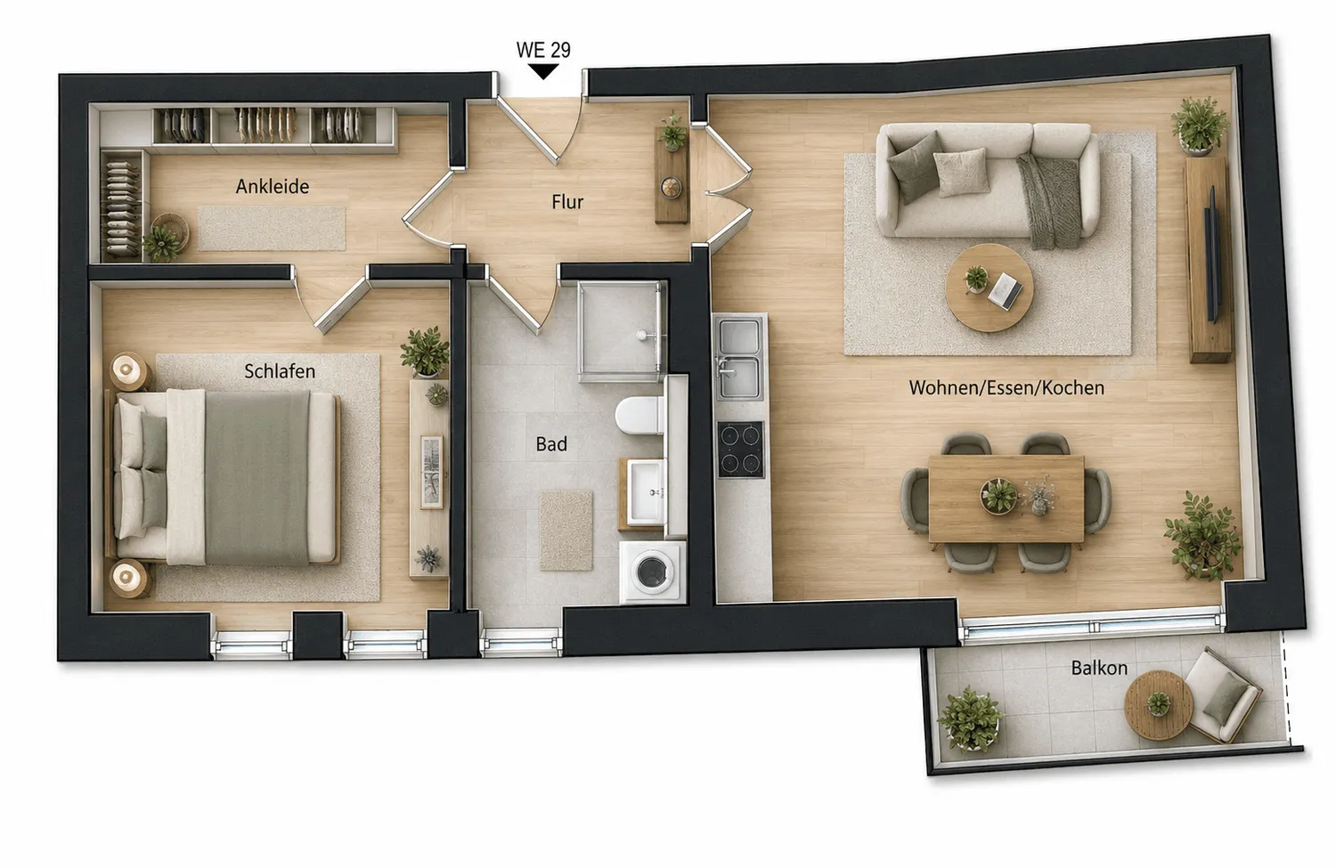 2 Zimmer Wohnung mit 61 m² in Leipzig – Bild 4