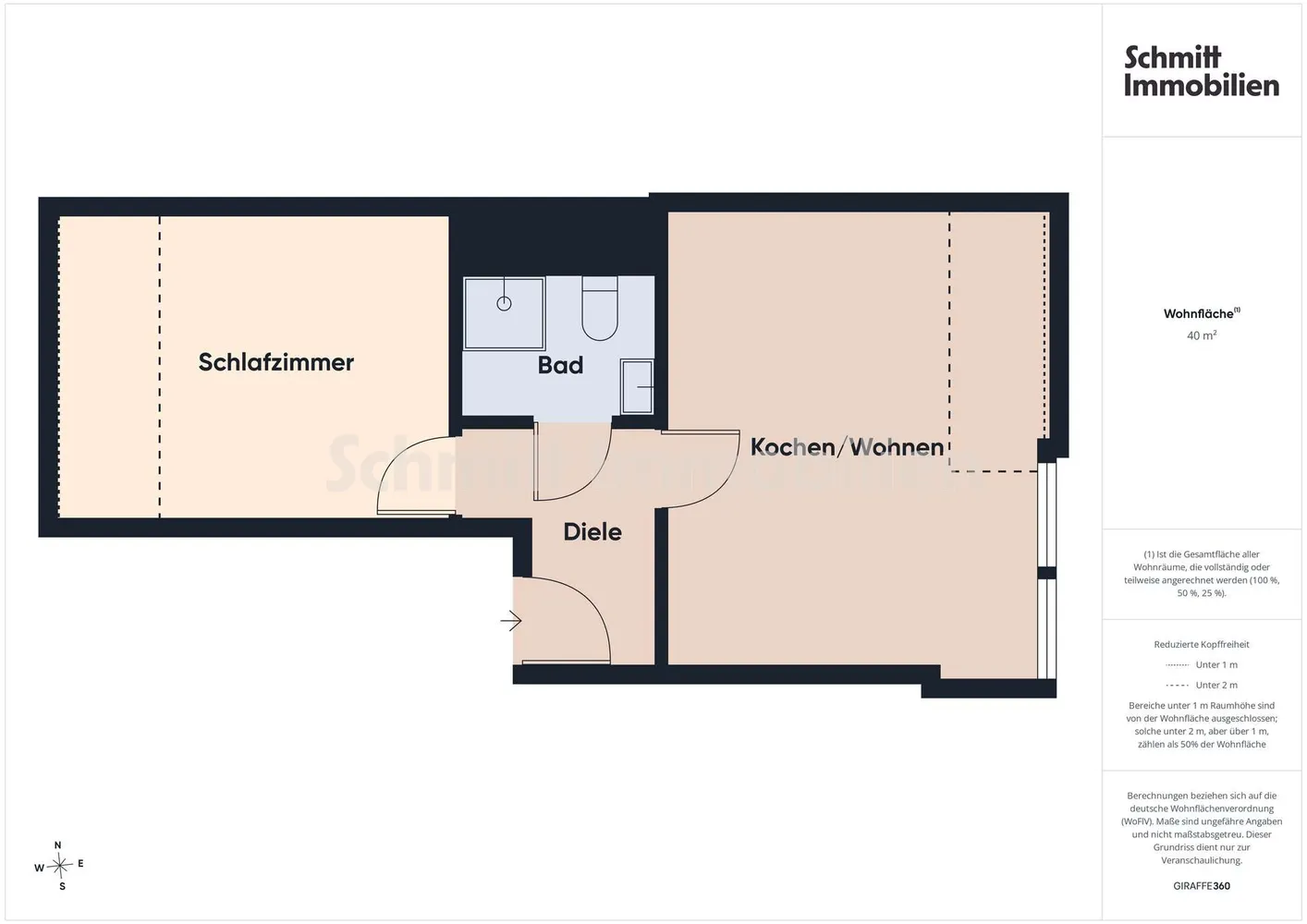 2 Zimmer Wohnung mit 40 m² in Frankfurt am Main – Bild 5