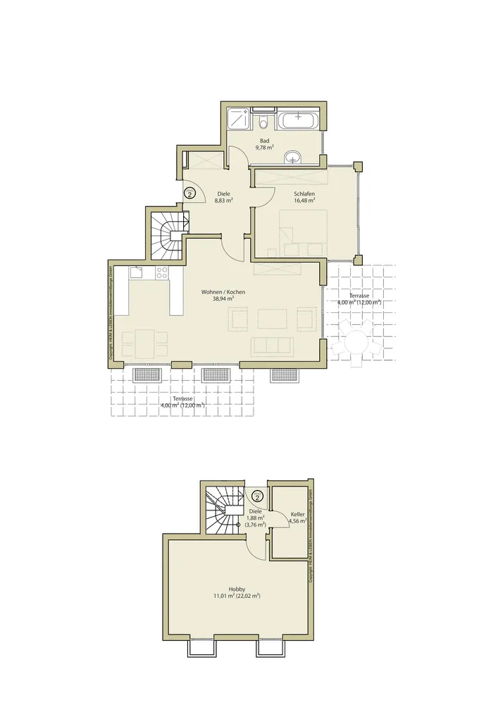 2 room apartment with 95 m² in Munich – Photo 9