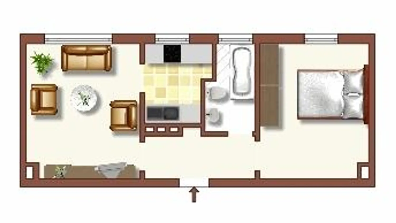 2 Zimmer Wohnung mit 41 m² in Duisburg – Bild 1