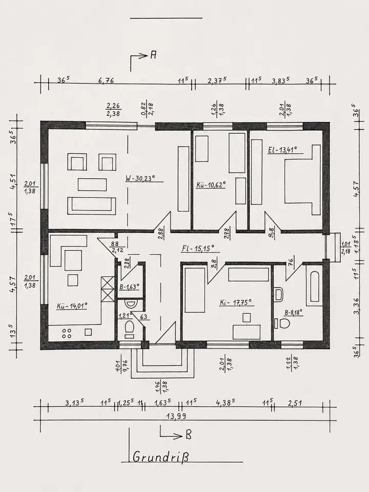 4 Zimmer Haus mit 110 m² in Leer – Bild 5