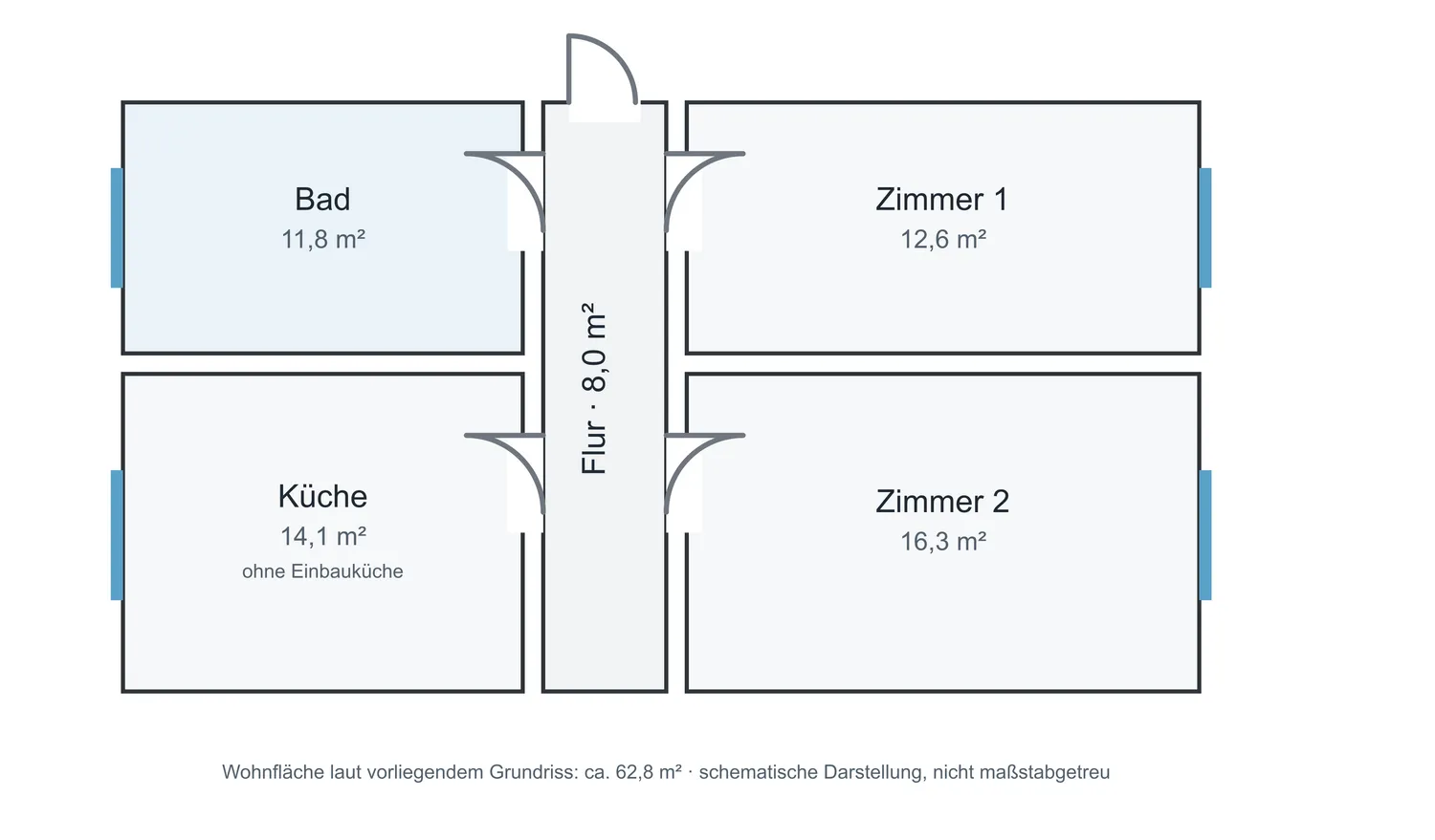 2 Zimmer Wohnung mit 62 m² in Wiesbaden – Bild 9