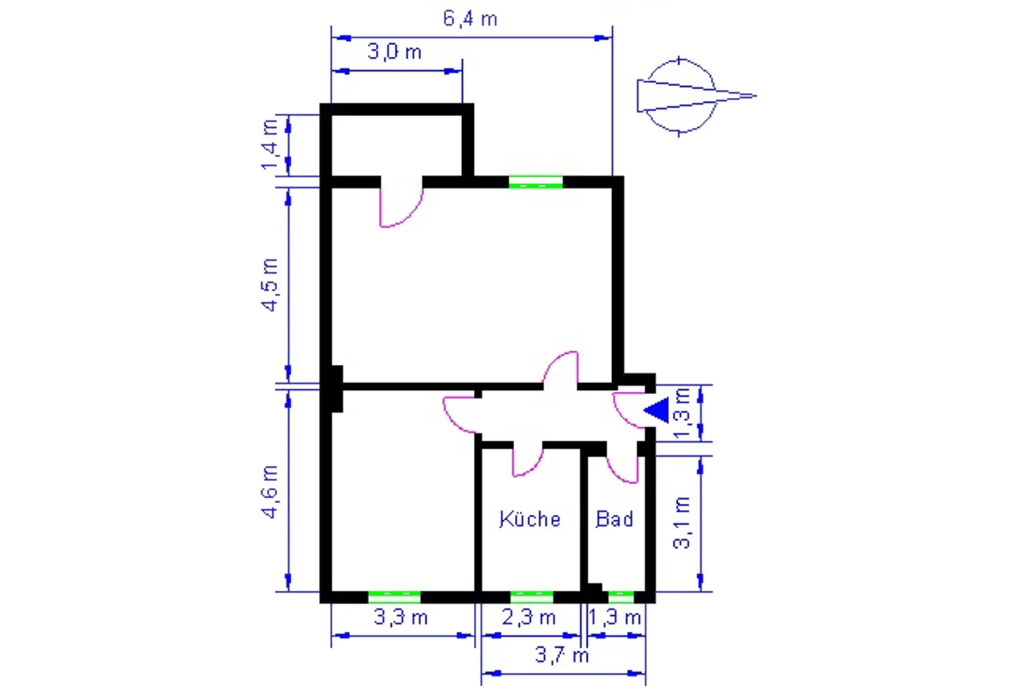 2 room apartment with 62 m² in Magdeburg – Photo 8