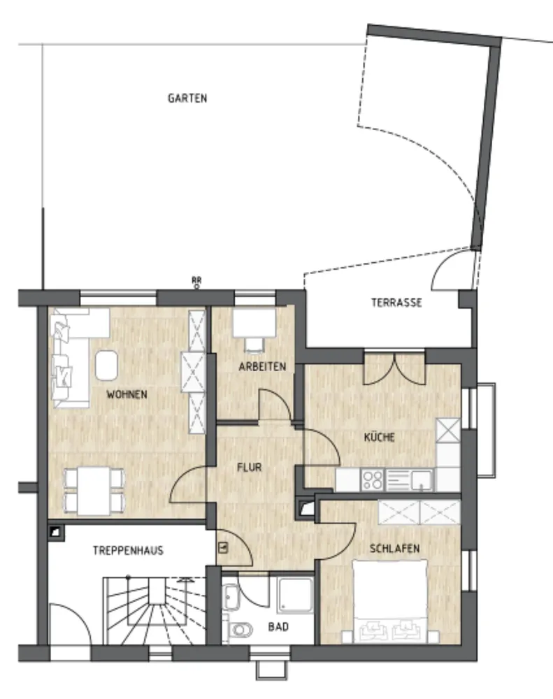 3 Zimmer Wohnung mit 70 m² in München – Bild 1