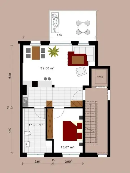 4 Zimmer Wohnung mit 85 m² in Dortmund – Bild 5