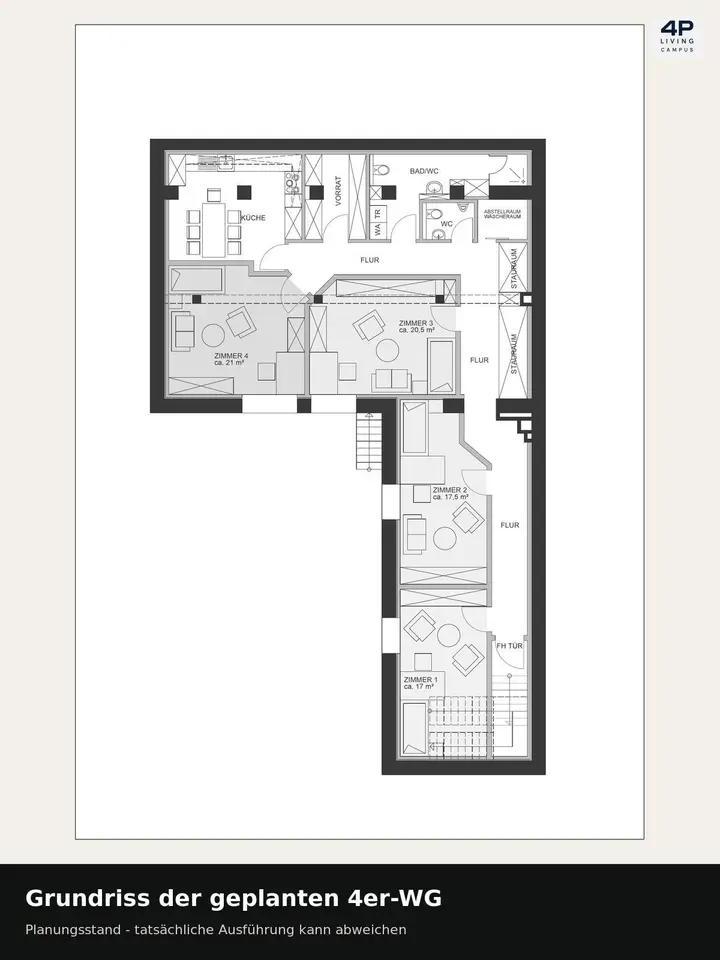 WG-Zimmer mit 180 m² in Osnabrück – Bild 10