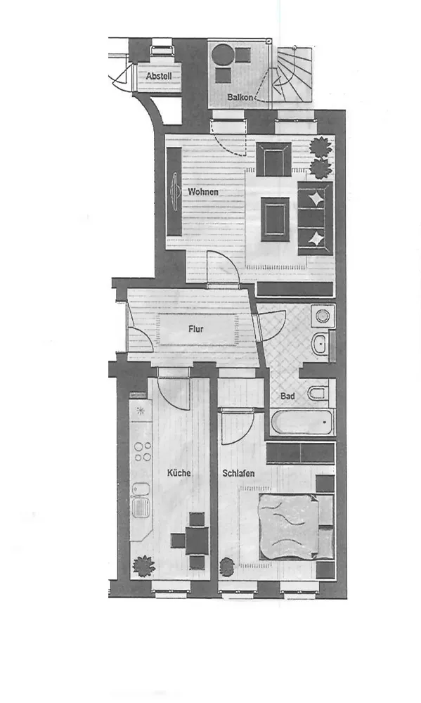 2 Zimmer Wohnung mit 59 m² in Leipzig – Bild 2