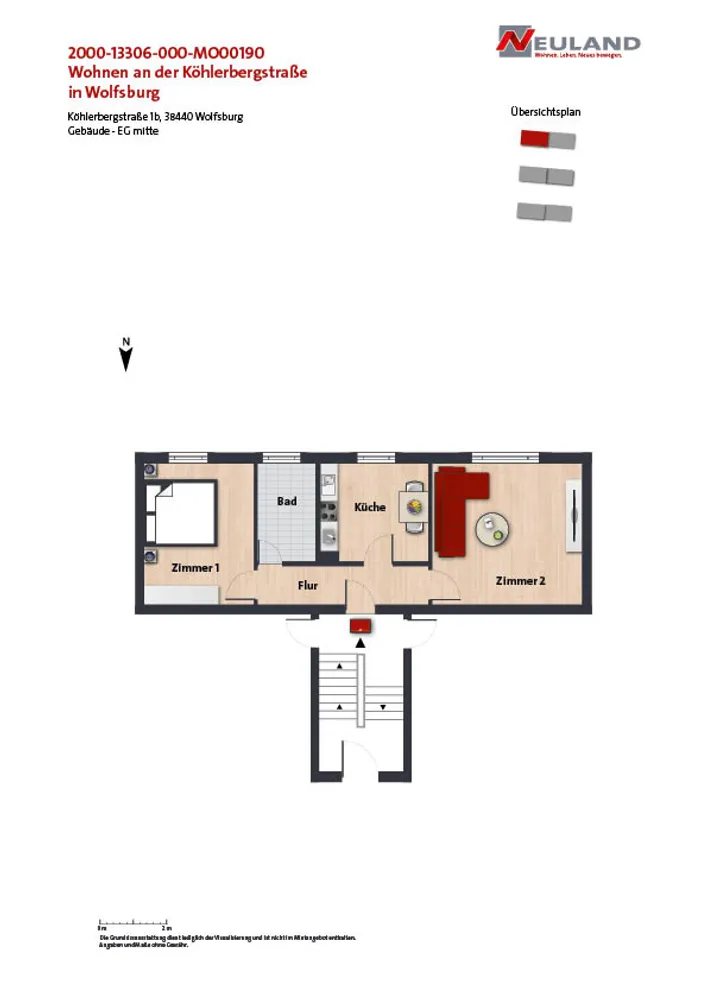 2 Zimmer Wohnung mit 52 m² in Wolfsburg – Bild 5