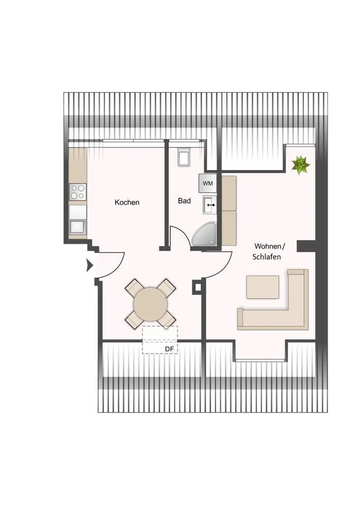 2 room apartment with 36 m² in Hamburg – Photo 7