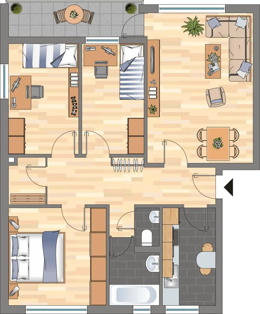 4 Zimmer Wohnung mit 78 m² in Kiel – Bild 4