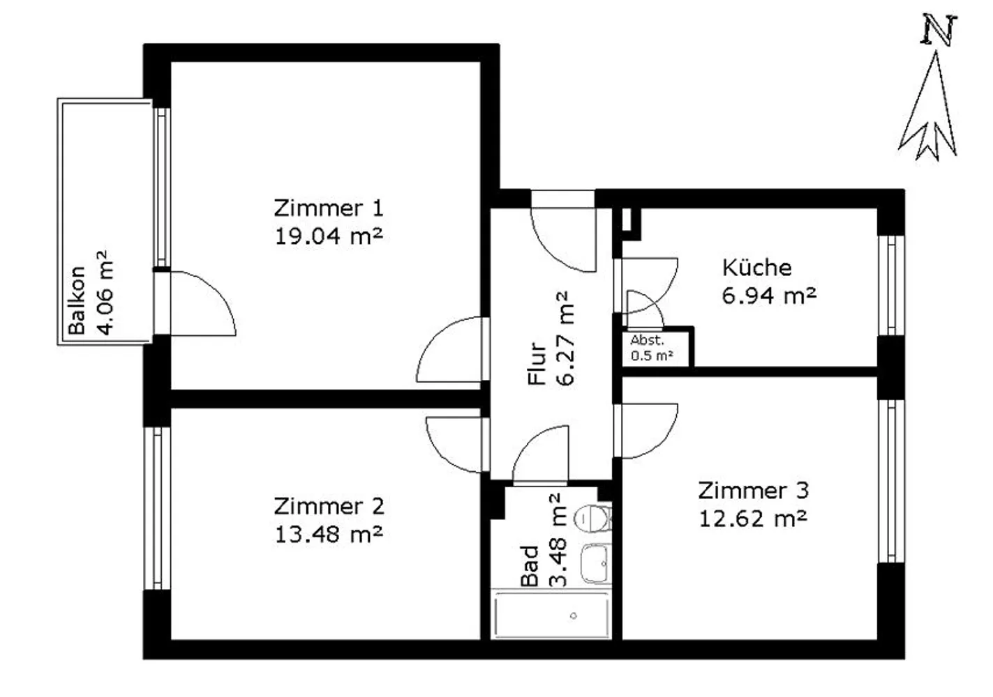 3 room apartment with 64 m² in Hamburg – Photo 8