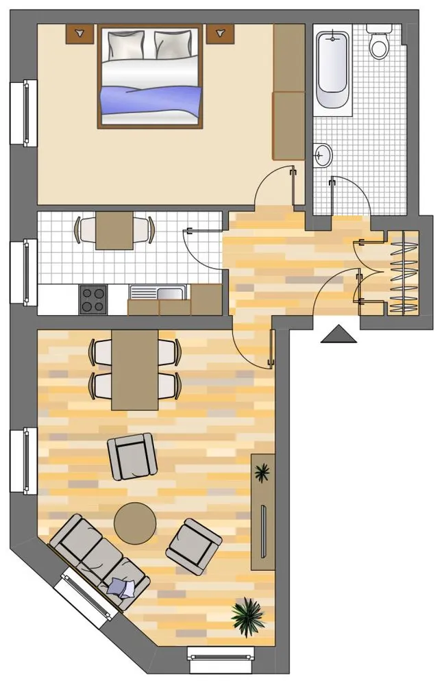 2 Zimmer Wohnung mit 65 m² in Dortmund – Bild 2