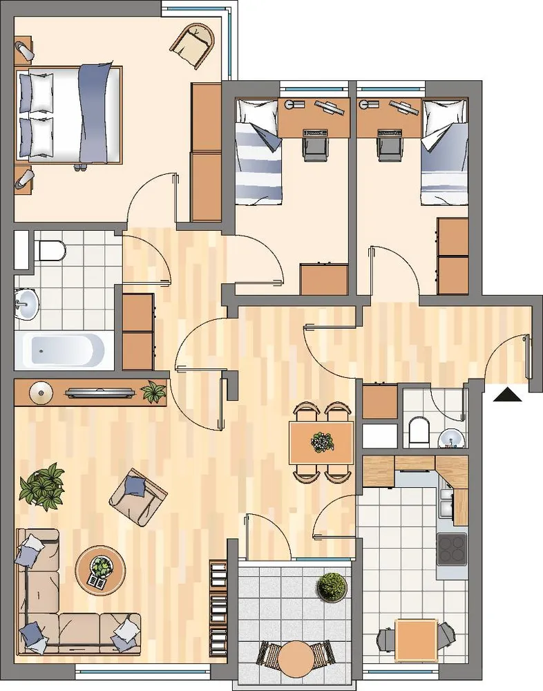 5 Zimmer Wohnung mit 79 m² in Dortmund – Bild 2