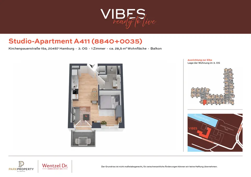 2 Zimmer Wohnung mit 29 m² in Hamburg – Bild 5