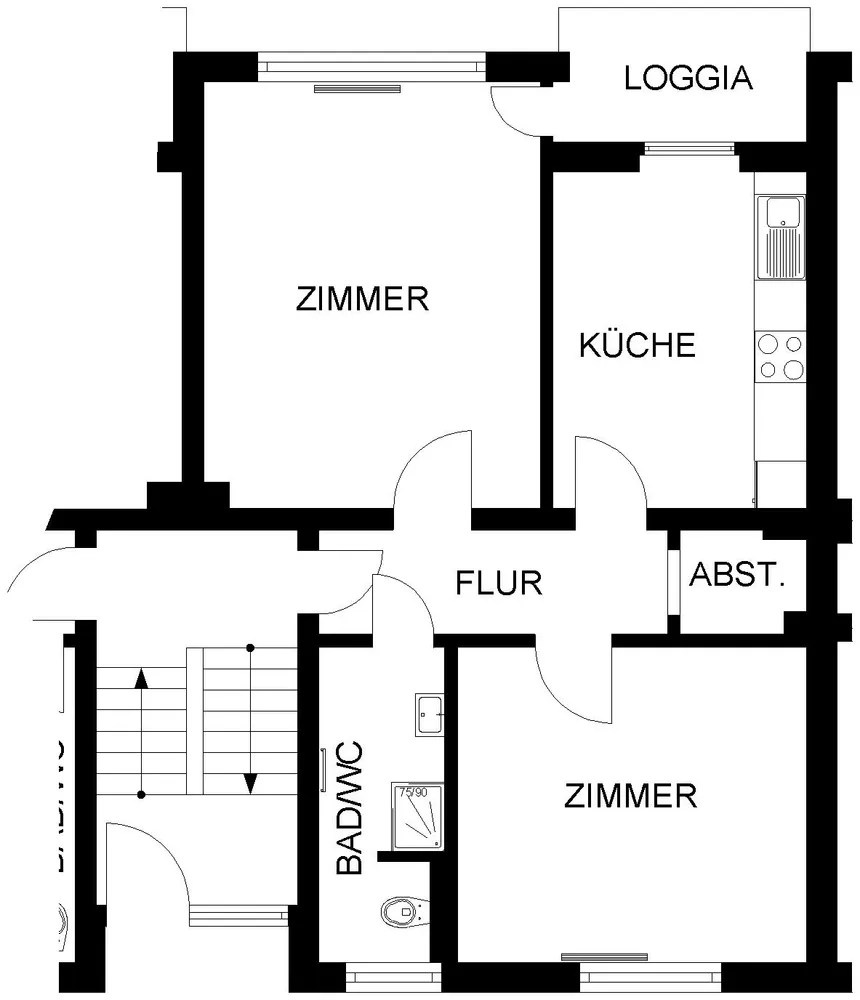 2 Zimmer Wohnung mit 61 m² in Hagen – Bild 1