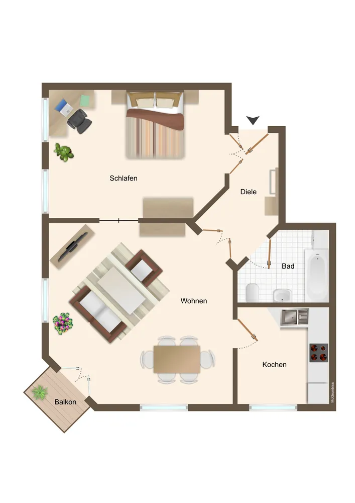 2 Zimmer Wohnung mit 76 m² in Leipzig – Bild 5