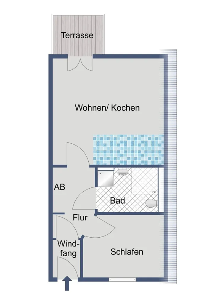 2 Zimmer Wohnung mit 50 m² in Wiesbaden – Bild 2