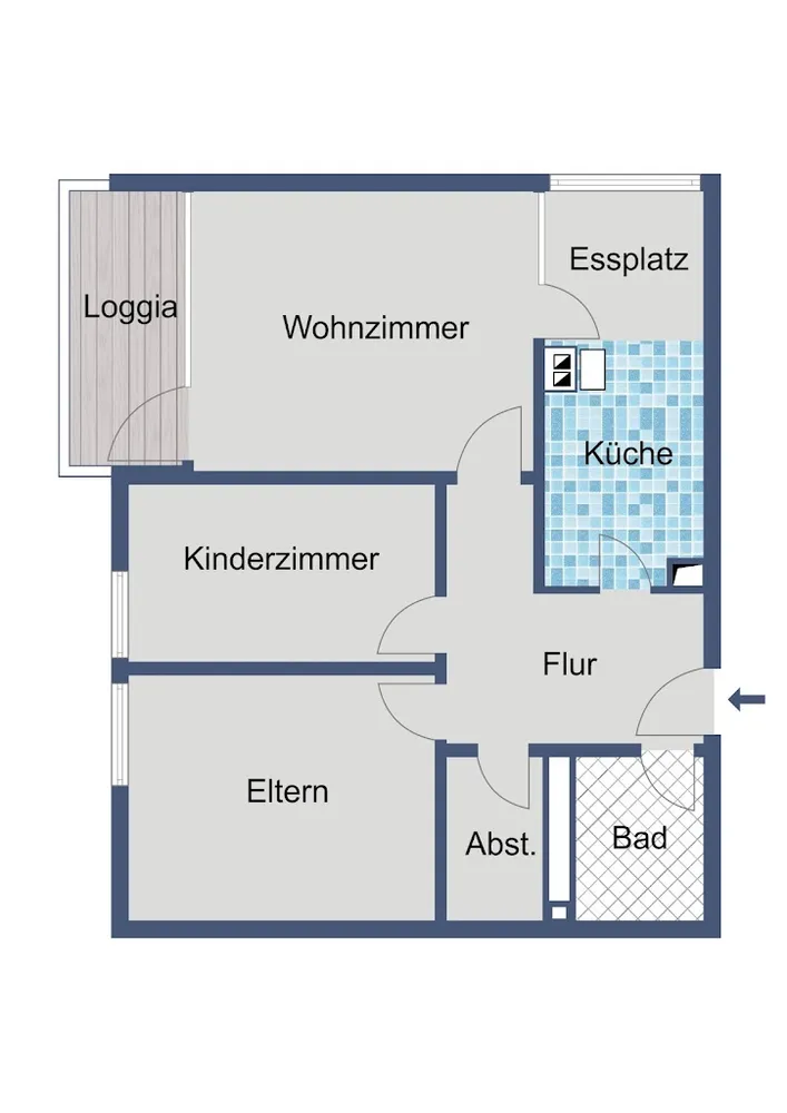 3 room apartment with 77 m² in Wiesbaden – Photo 2