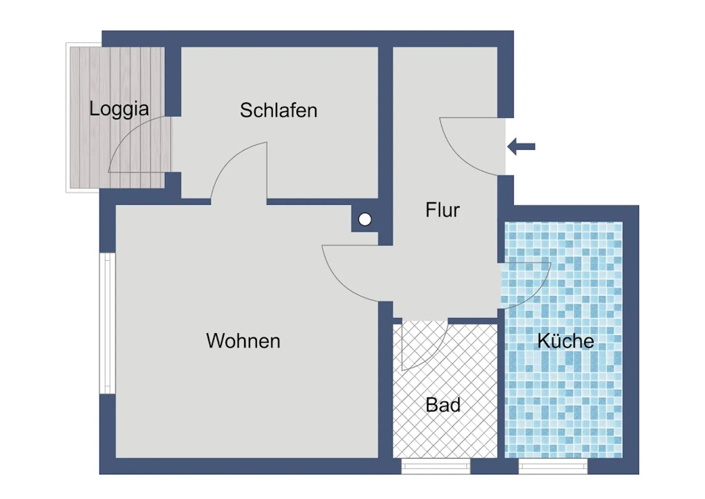 2 Zimmer Wohnung mit 42 m² in Kassel – Bild 2