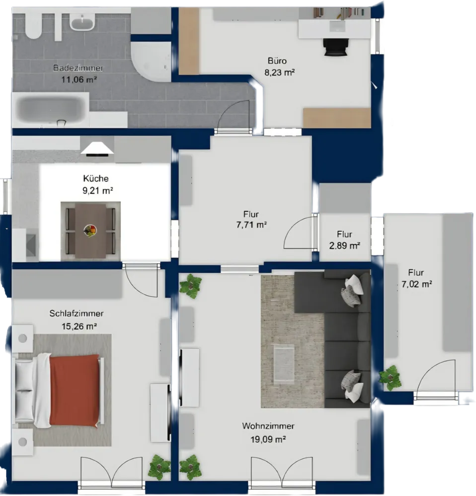 3 Zimmer Wohnung mit 81 m² in Berlin – Bild 3