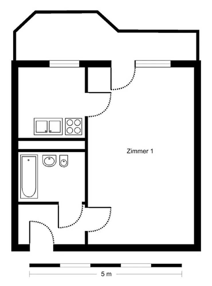1 Zimmer Wohnung mit 36 m² in Berlin – Bild 2