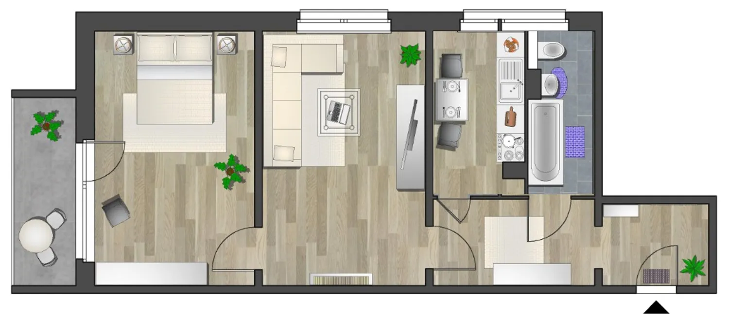 2 room apartment with 63 m² in Chemnitz – Photo 7