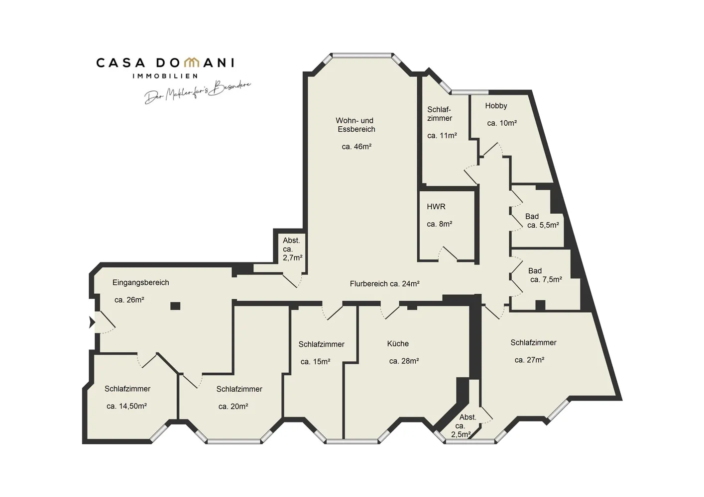 8 Zimmer Wohnung mit 250 m² in Wiesbaden – Bild 4