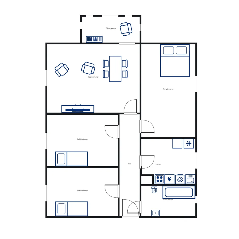 4 room apartment with 88 m² in Kassel – Photo 2