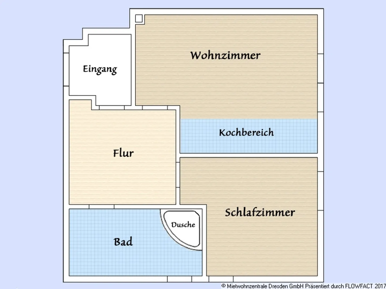 2 room apartment with 44 m² in Kamenz – Photo 1