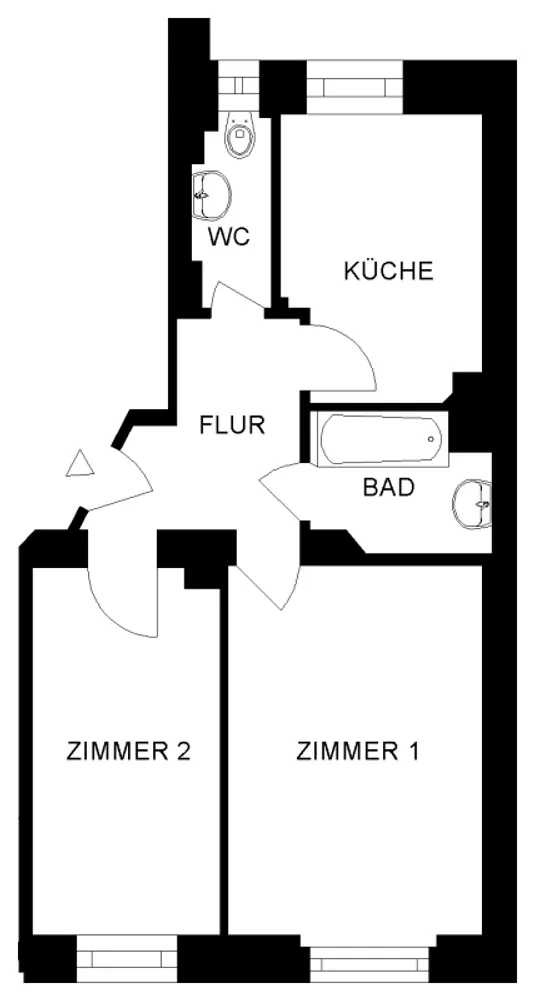 2 Zimmer Wohnung mit 42 m² in Nürnberg – Bild 2