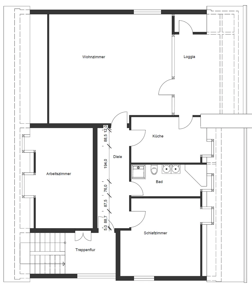 3 Zimmer Wohnung mit 106 m² in Mainz – Bild 3