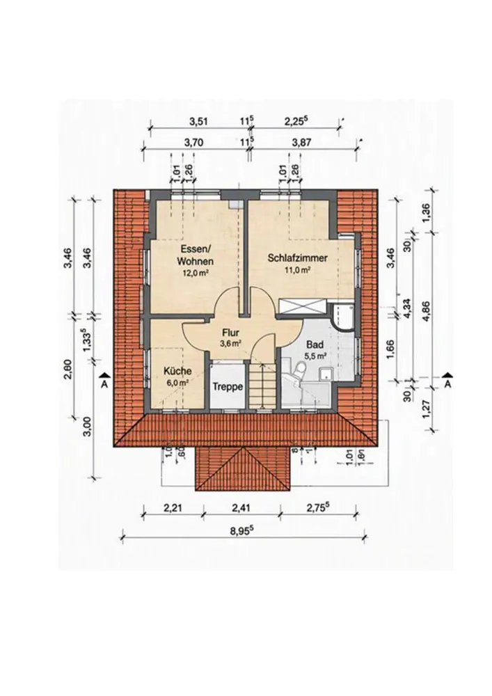 2 Zimmer Wohnung mit 42 m² in Lübeck – Bild 3