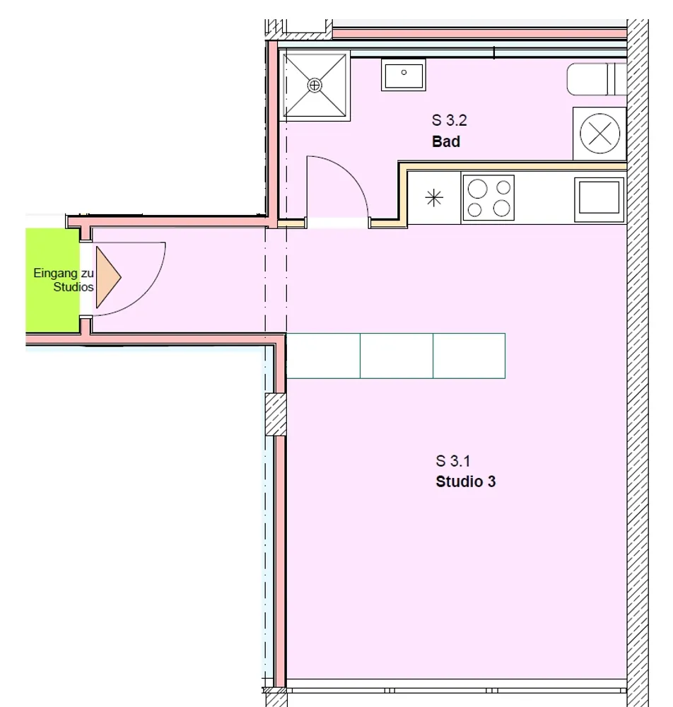 1 Zimmer Wohnung mit 36 m² in Darmstadt – Bild 9