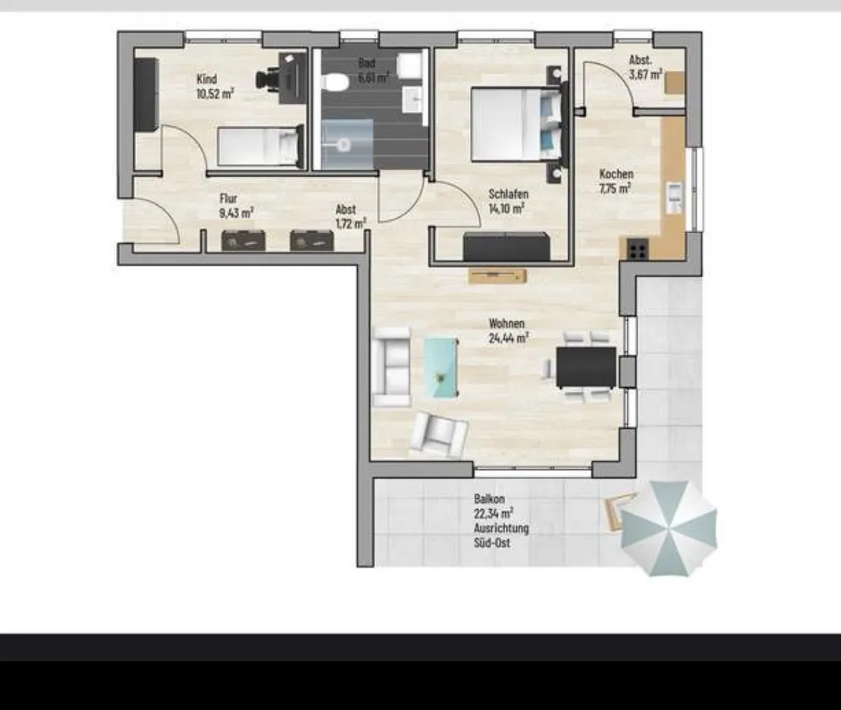 4 Zimmer Wohnung mit 90 m² in Essen – Bild 7