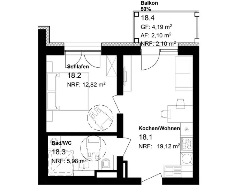 2 Zimmer Wohnung mit 40 m² in Sangerhausen – Bild 5
