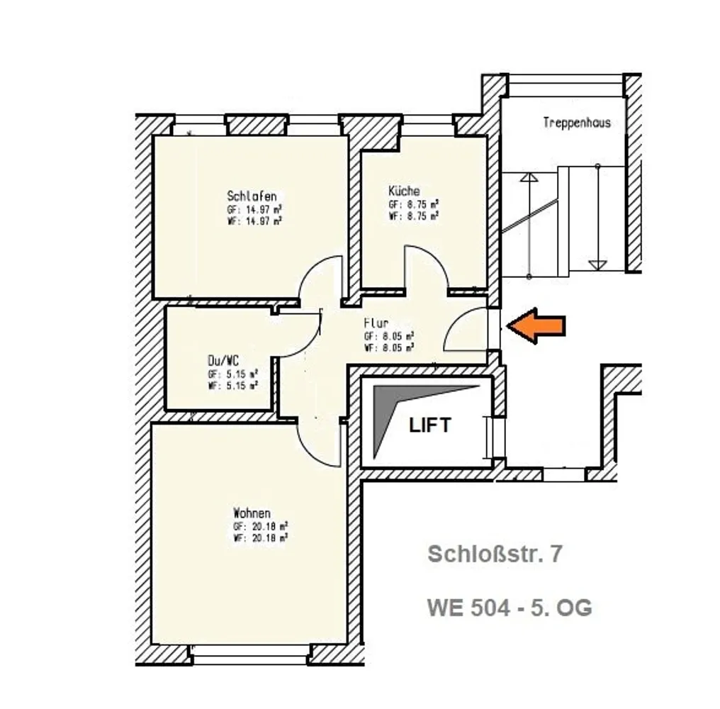2 room apartment with 58 m² in Dresden – Photo 11
