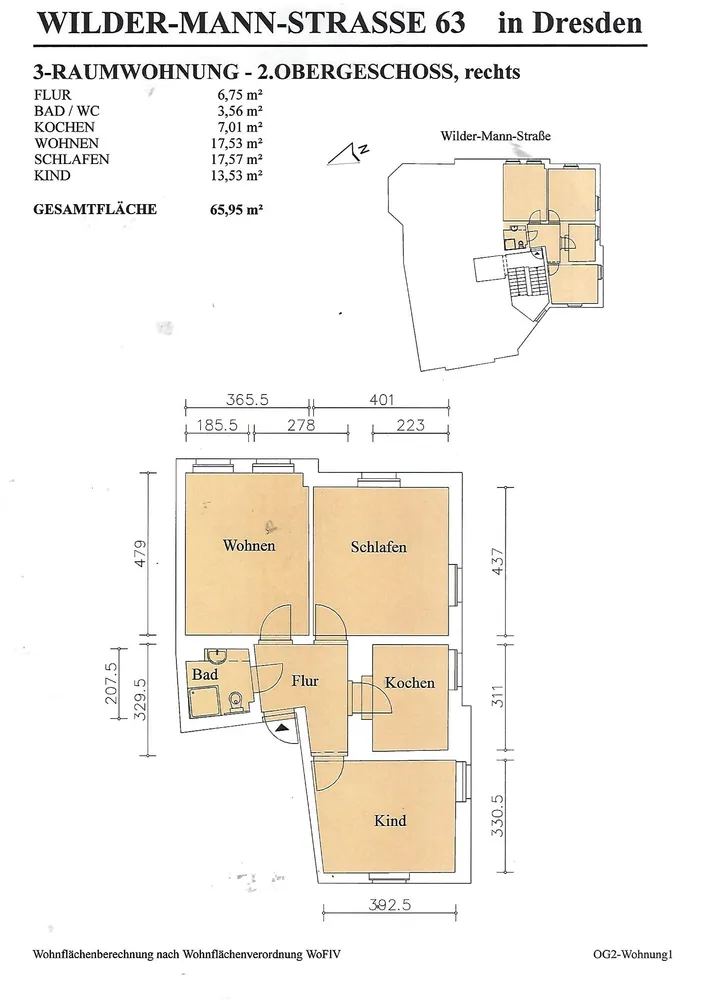 3 Zimmer Wohnung mit 66 m² in Dresden – Bild 4