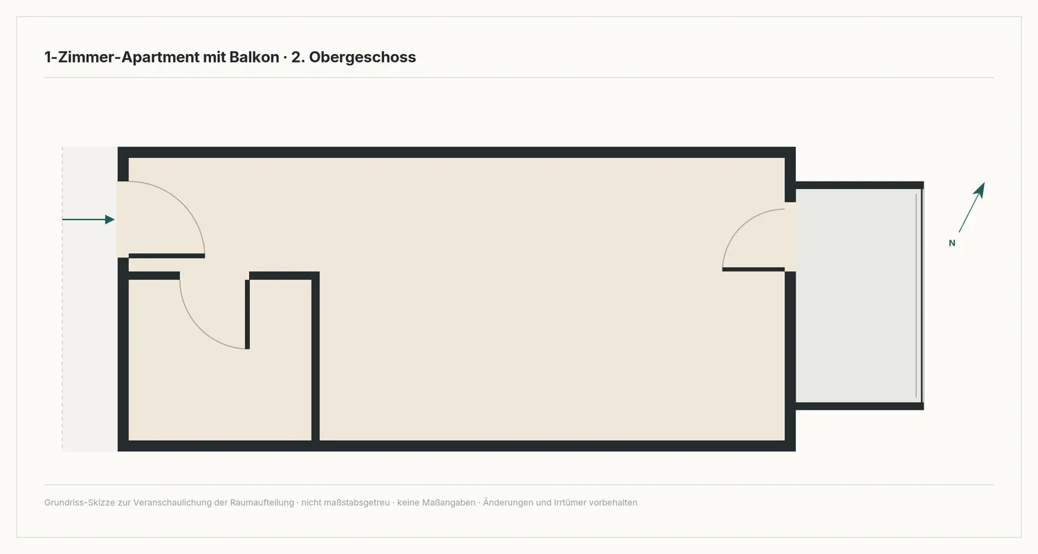 1 Zimmer Wohnung mit 25 m² in Essen – Bild 7
