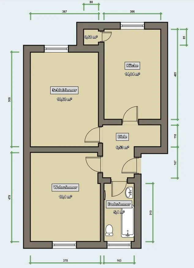 3 Zimmer Wohnung mit 64 m² in Gelsenkirchen – Bild 3