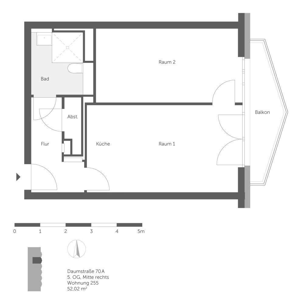 2 Zimmer Wohnung mit 52 m² in Berlin – Bild 8