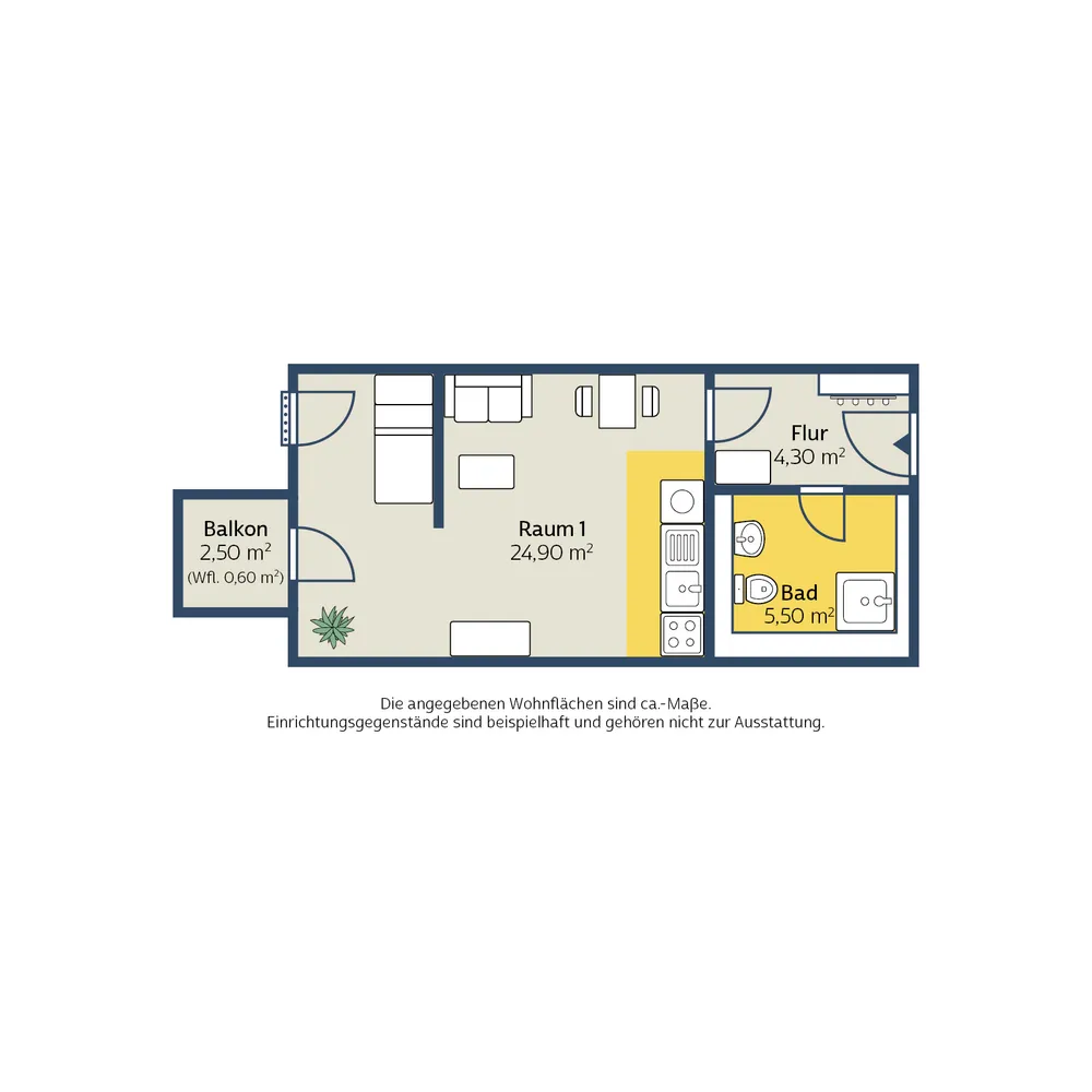1 Zimmer Wohnung mit 35 m² in Leipzig – Bild 4