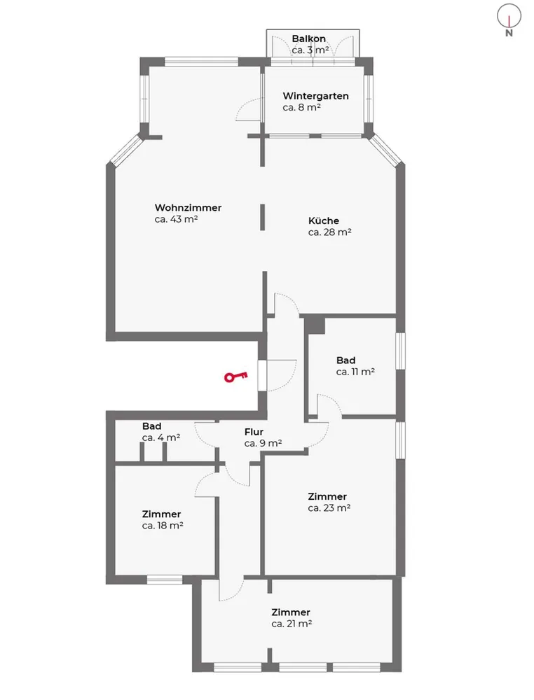 4 Zimmer Wohnung mit 166 m² in Hamburg – Bild 9